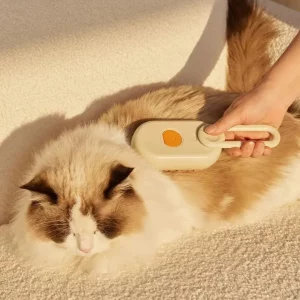 KindPaw 3-in-1 Steam Deshedding Brush | Anti-Static & Tangle Remover for Dogs & Cats